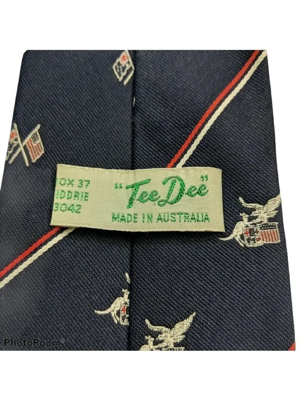 Tee Dee Blue American Flag Eagle Striped Patriotic